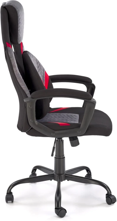 Fotel obrotowy Jensen gabinetowy z mechanizmem TILT do biura czarny/popielaty