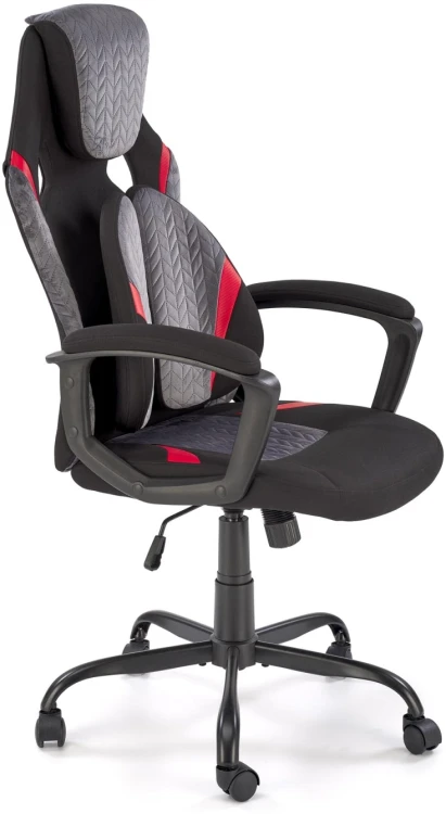 Fotel obrotowy Jensen gabinetowy z mechanizmem TILT do biura czarny/popielaty