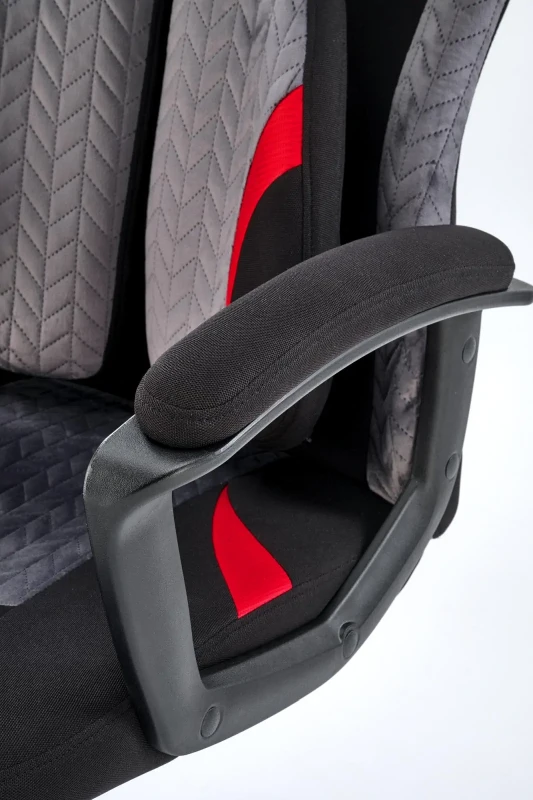 Fotel obrotowy Jensen gabinetowy z mechanizmem TILT do biura czarny/popielaty