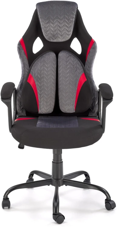 Fotel obrotowy Jensen gabinetowy z mechanizmem TILT do biura czarny/popielaty