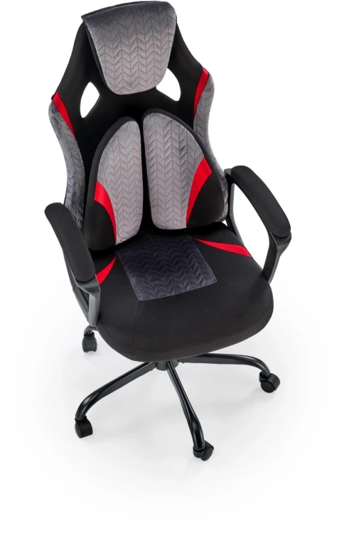 Fotel obrotowy Jensen gabinetowy z mechanizmem TILT do biura czarny/popielaty