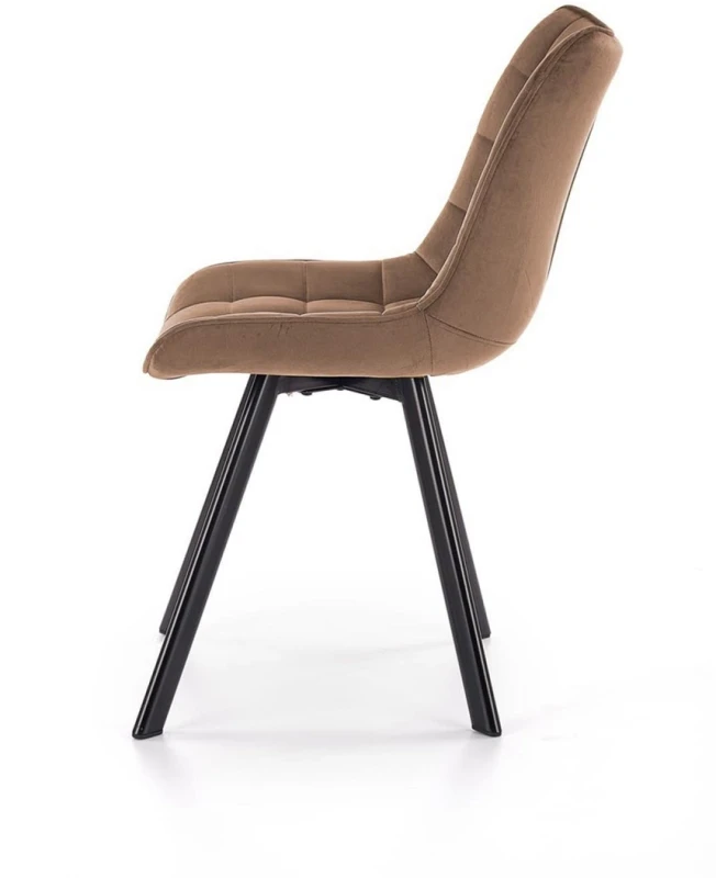 Krzesło K332 tapicerowane do jadalni beżowy/czarny
