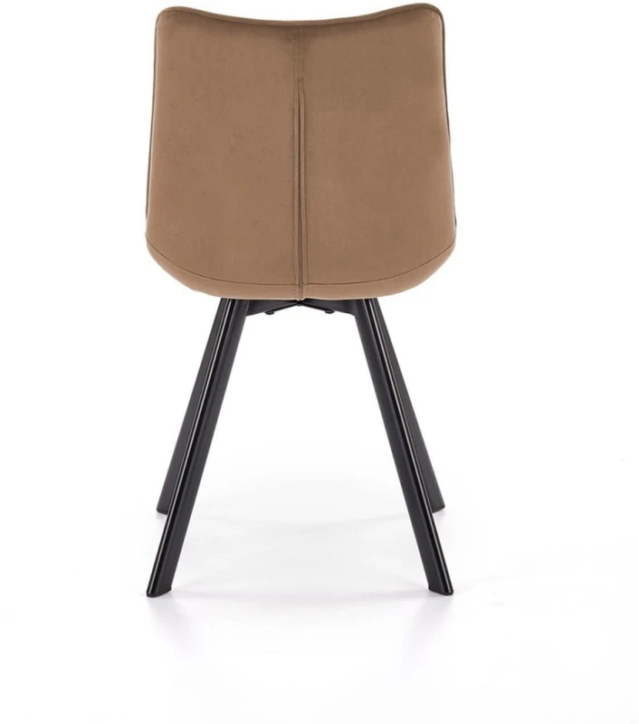 Krzesło K332 tapicerowane do jadalni beżowy/czarny