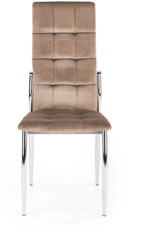 Krzesło K416 tapicerowane do jadalni beżowy