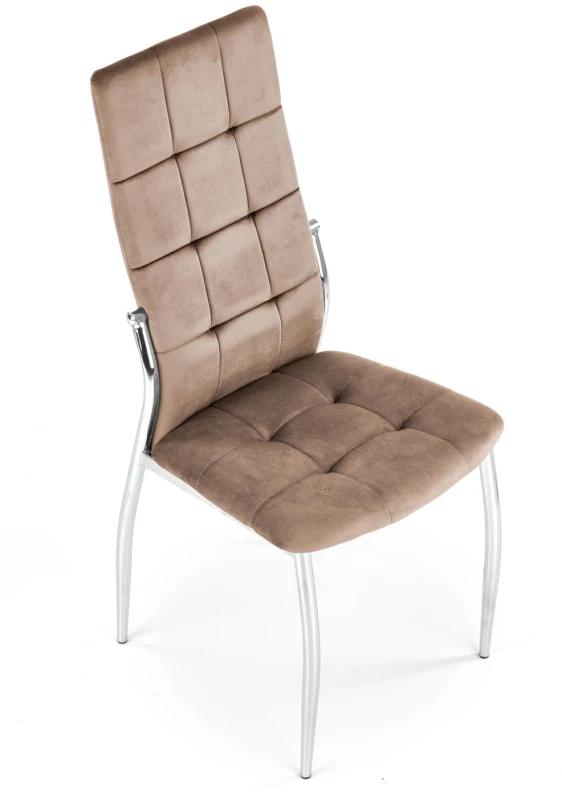 Krzesło K416 tapicerowane do jadalni beżowy