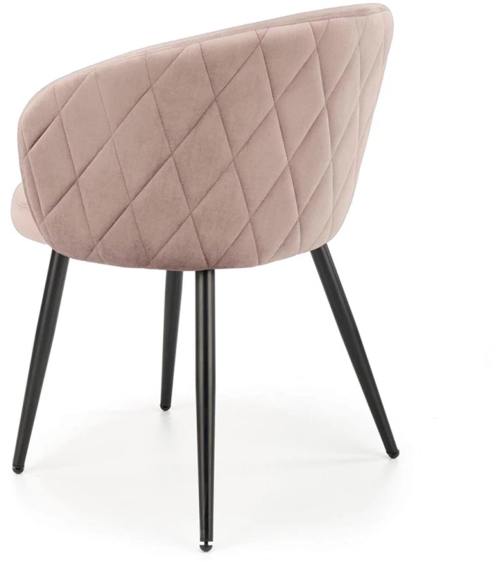 Krzesło K430 tapicerowane do jadalni beżowy/czarny