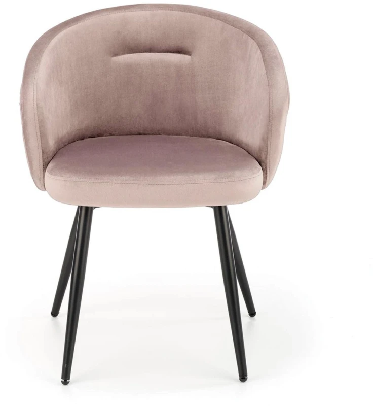 Krzesło K430 tapicerowane do jadalni beżowy/czarny