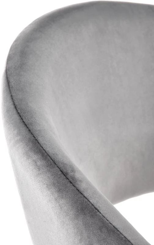 Krzesło tapicerowane K473 z podłokietnikami nowoczesne do jadalni popielaty