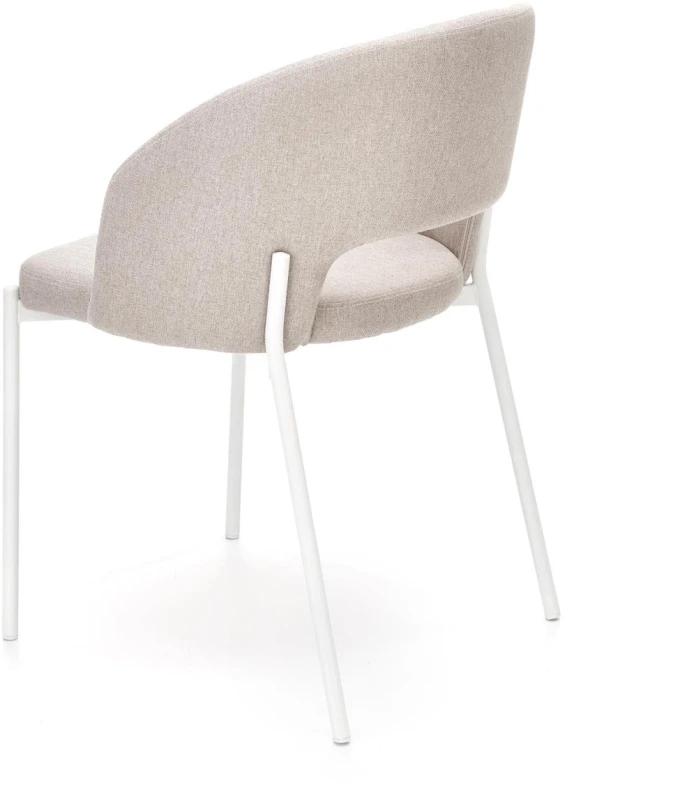 Krzesło tapicerowane K486 nowoczesne z oparciem do jadalni beżowy