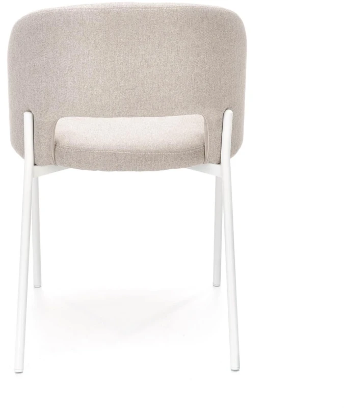 Krzesło tapicerowane K486 nowoczesne z oparciem do jadalni beżowy