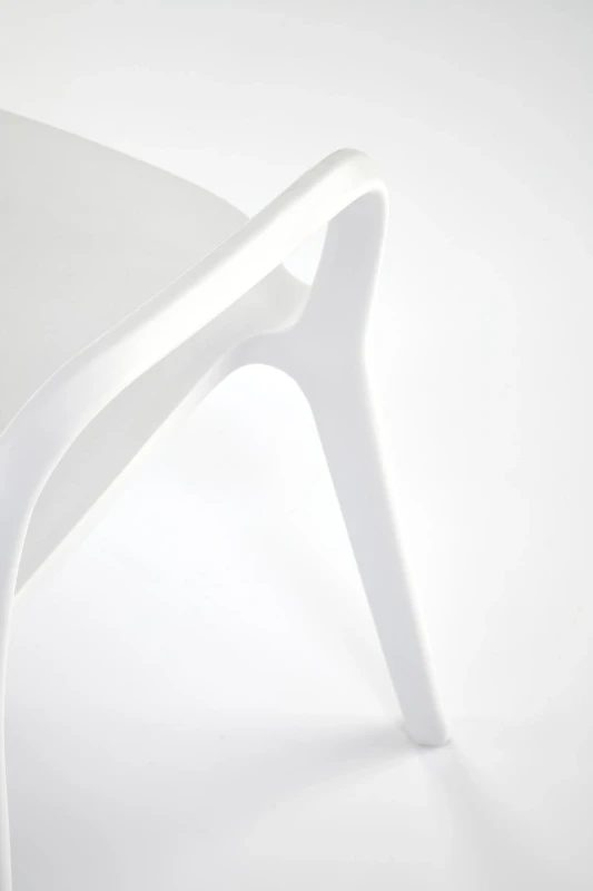 Krzesło ogrodowe K491 z podłokietnikami nowoczesne na taras biały