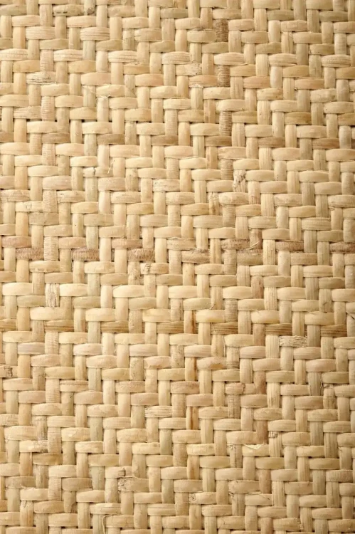 Krzesło rattanowe K502 drewniane boho do jadalni naturalny