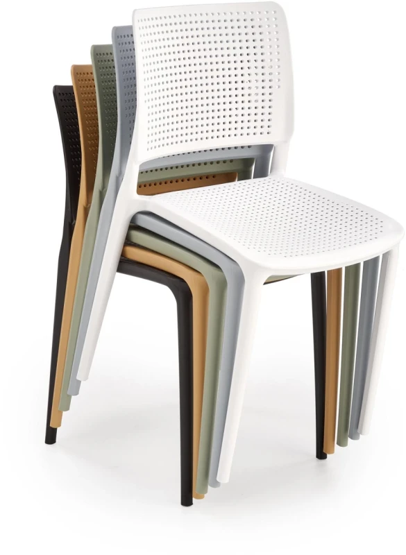 Krzesło K514 polipropylen biały