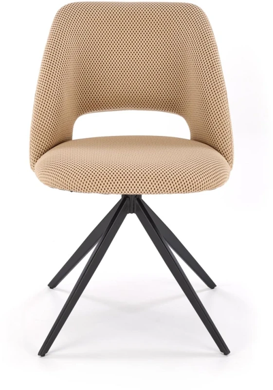 Krzesło obrotowe K546 z tkaniny membranowej siateczkowe do jadalni beżowy