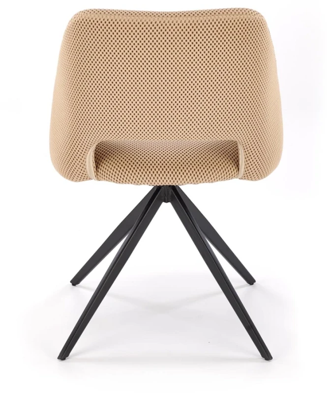 Krzesło obrotowe K546 z tkaniny membranowej siateczkowe do jadalni beżowy