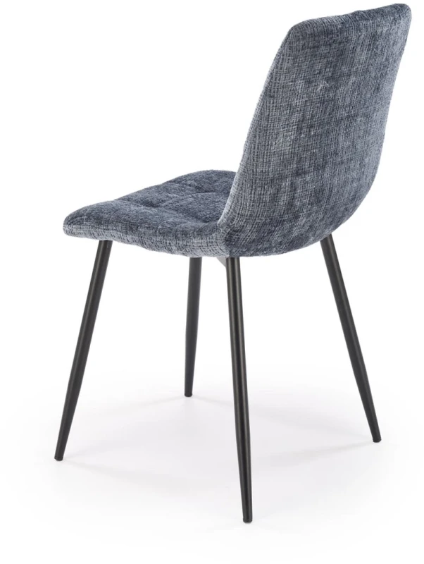 Krzesło tapicerowane K547 pikowane z miękkim siedziskiem do jadalni popielaty