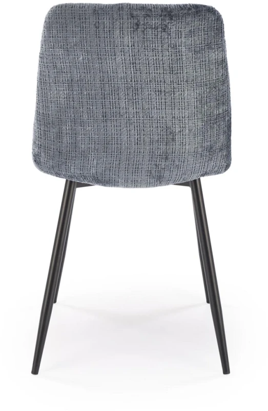 Krzesło tapicerowane K547 pikowane z miękkim siedziskiem do jadalni popielaty