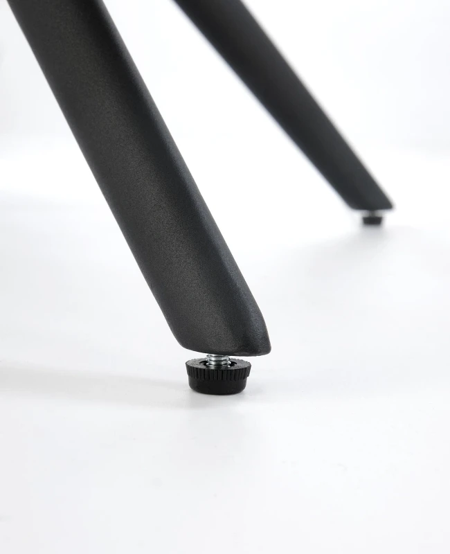 Krzesło obrotowe K554 z eco skóry i tkaniny do jadalni popielaty