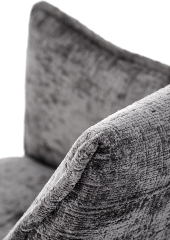 Krzesło tapicerowane K559 kubełkowe z podłokietnikami do jadalni popielaty