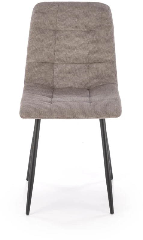 Krzesło tapicerowane K560 tkaninowe nowoczesne do jadalni popielaty