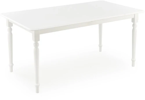 Stół rozkładany Nelson drewniany klasyczny do jadalni 160-200 cm biały mat