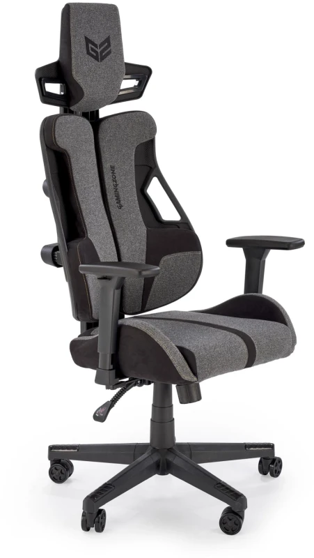 Fotel gamingowy Nitro 2 ergonomiczny do pokoju młodzieżowego popielaty/czarny