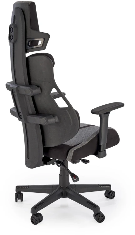 Fotel gamingowy Nitro 2 ergonomiczny do pokoju młodzieżowego popielaty/czarny