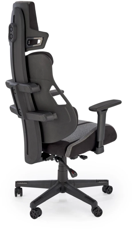Fotel gamingowy Nitro 2 ergonomiczny do pokoju młodzieżowego popielaty/czarny