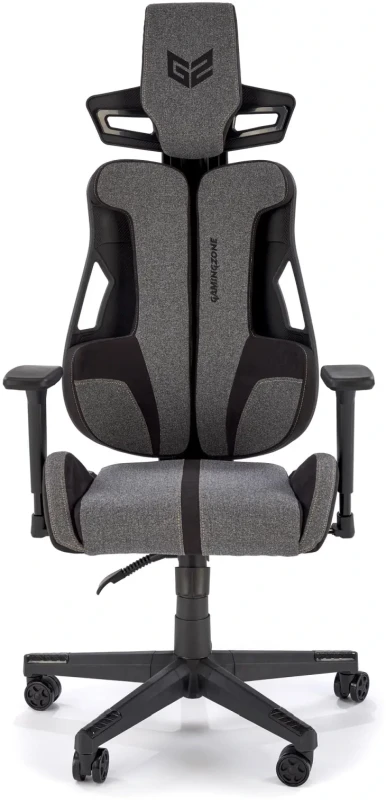 Fotel gamingowy Nitro 2 ergonomiczny do pokoju młodzieżowego popielaty/czarny