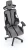 Fotel gamingowy Nitro 2 ergonomiczny do pokoju młodzieżowego popielaty/czarny