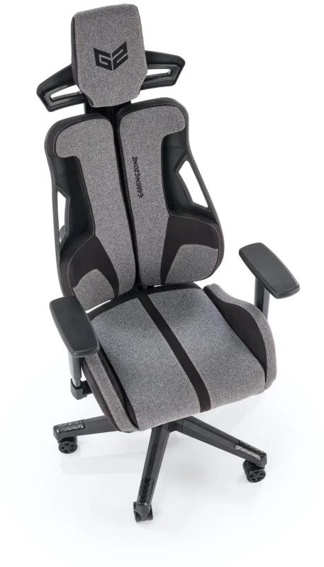 Fotel gamingowy Nitro 2 ergonomiczny do pokoju młodzieżowego popielaty/czarny
