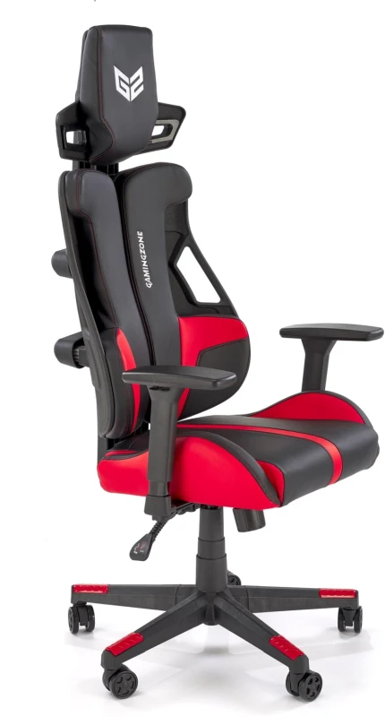 Fotel gamingowy Nitro 2 ergonomiczny do pokoju młodzieżowego czarny/czerwony