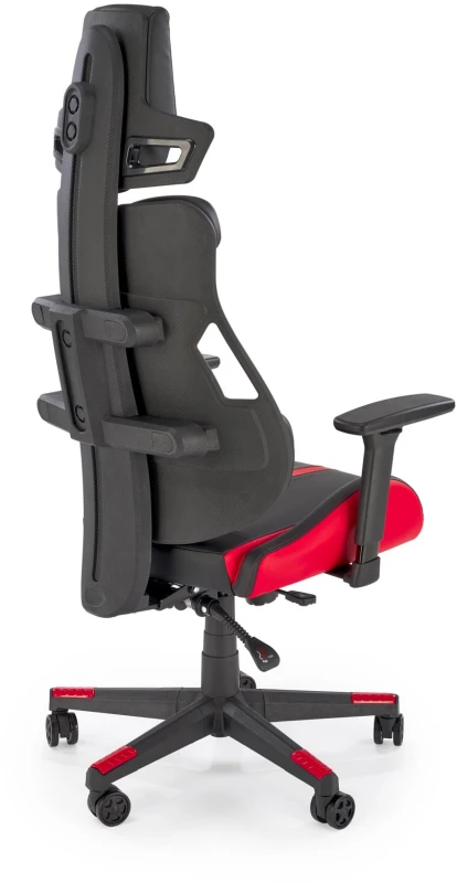 Fotel gamingowy Nitro 2 ergonomiczny do pokoju młodzieżowego czarny/czerwony