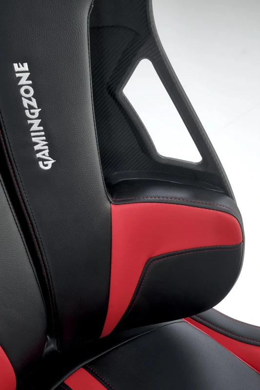 Fotel gamingowy Nitro 2 ergonomiczny do pokoju młodzieżowego czarny/czerwony