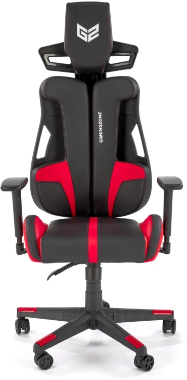 Fotel gamingowy Nitro 2 ergonomiczny do pokoju młodzieżowego czarny/czerwony