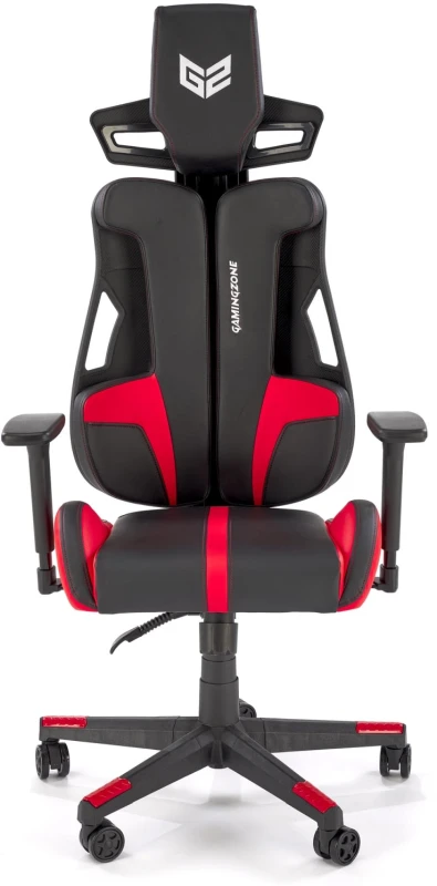 Fotel gamingowy Nitro 2 ergonomiczny do pokoju młodzieżowego czarny/czerwony