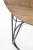 Stolik kawowy Nubira S okrągły loft metalowy do salonu 40 cm czarny/orzechowy
