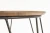 Stolik kawowy Nubira okrągły loft metalowy do salonu 60 cm czarny/orzechowy