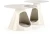 Zestaw 2 stolików kawowych Osario nowoczesne okrągłe do salonu biały marmur