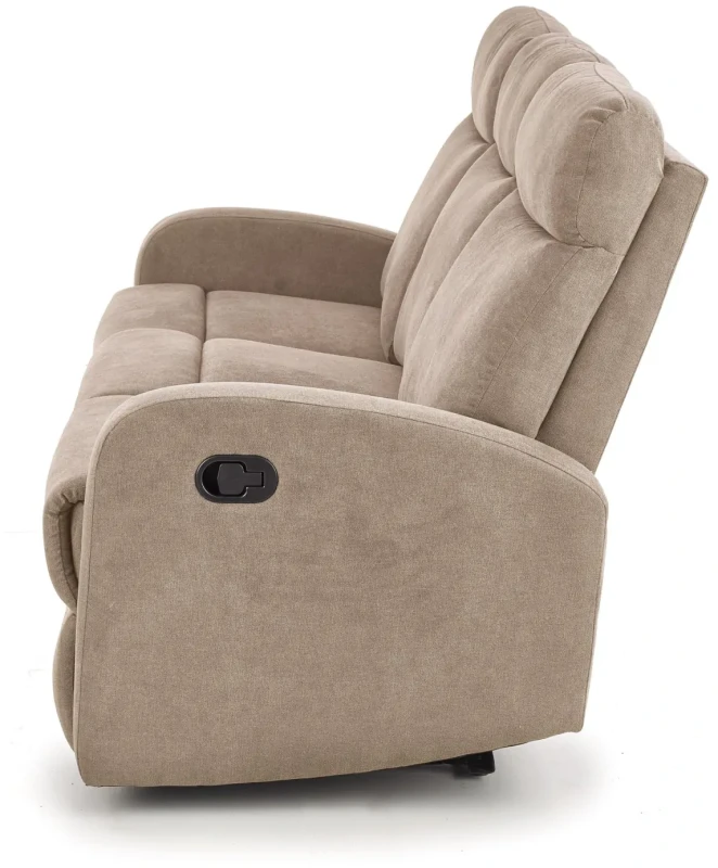 Sofa Oslo 3S z rozkładanym podnóżkiem beżowy