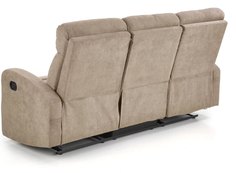 Sofa Oslo 3S z rozkładanym podnóżkiem beżowy