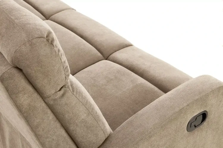 Sofa Oslo 3S z rozkładanym podnóżkiem beżowy
