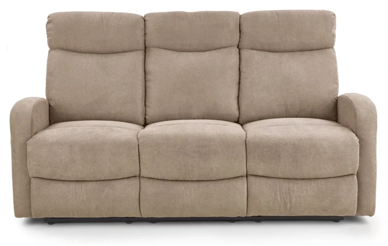 Sofa Oslo 3S z rozkładanym podnóżkiem beżowy