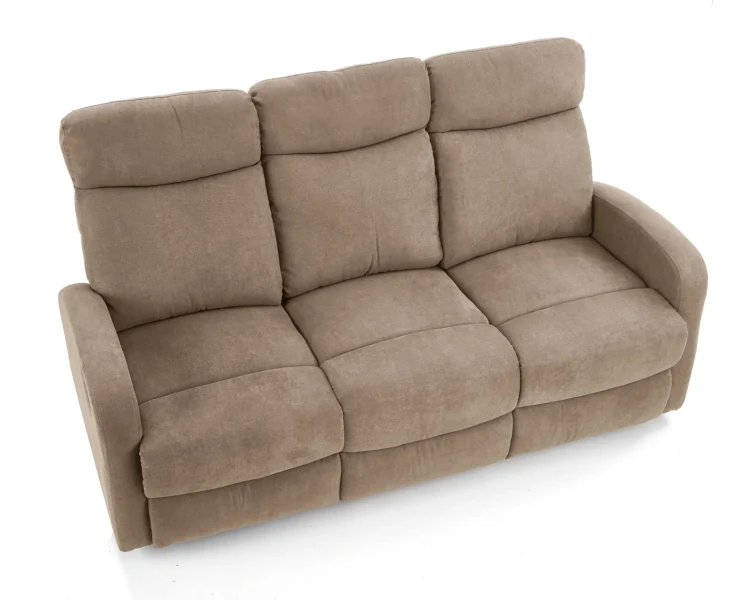 Sofa Oslo 3S z rozkładanym podnóżkiem beżowy