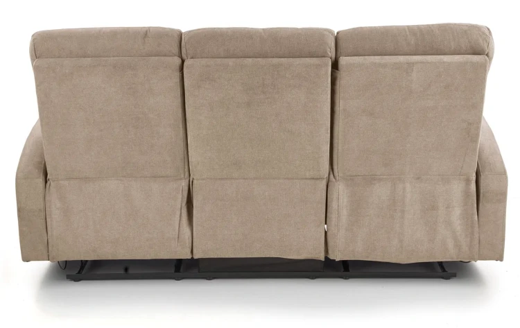 Sofa Oslo 3S z rozkładanym podnóżkiem beżowy