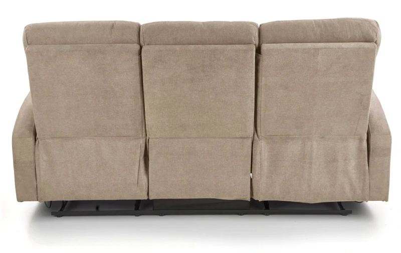 Sofa Oslo 3S z rozkładanym podnóżkiem beżowy
