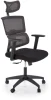Fotel ergonomiczny Pablo z zagłówkiem obrotowy do biura popielaty/czarny