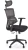 Fotel ergonomiczny Pablo z zagłówkiem obrotowy do biura popielaty/czarny