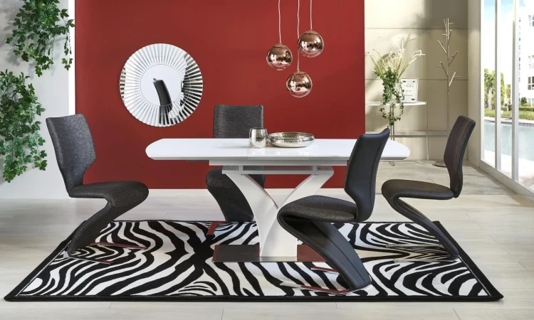 Stół rozkładany Palermo nowoczesny do jadalni 140-180 cm biały mat