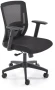 Fotel ergonomiczny Paredes z siatką obrotowy z regulacją do biura czarny